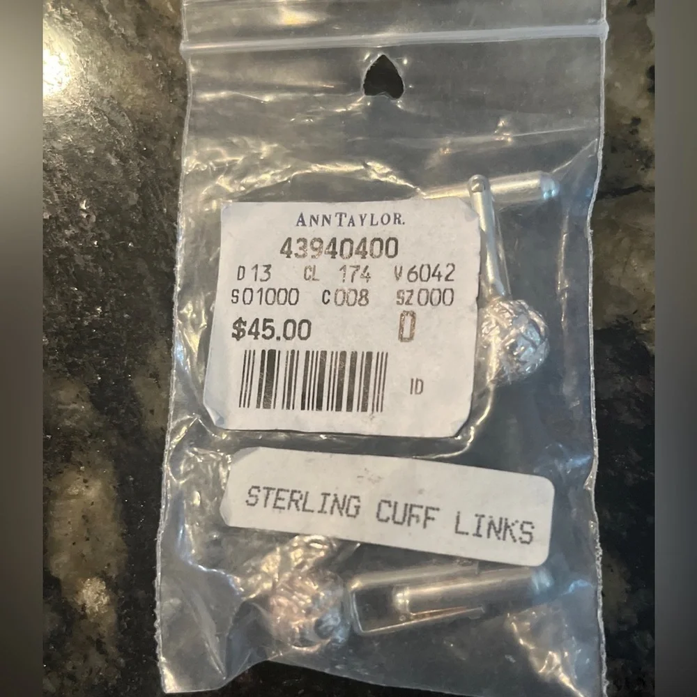 Ann Taylor Sterling Cuff Links